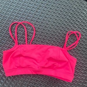 Free People Hot Pink Sports Bra